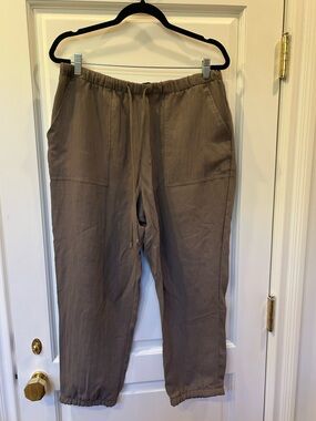 Zara Women’s Taupe Drawstring Joggers